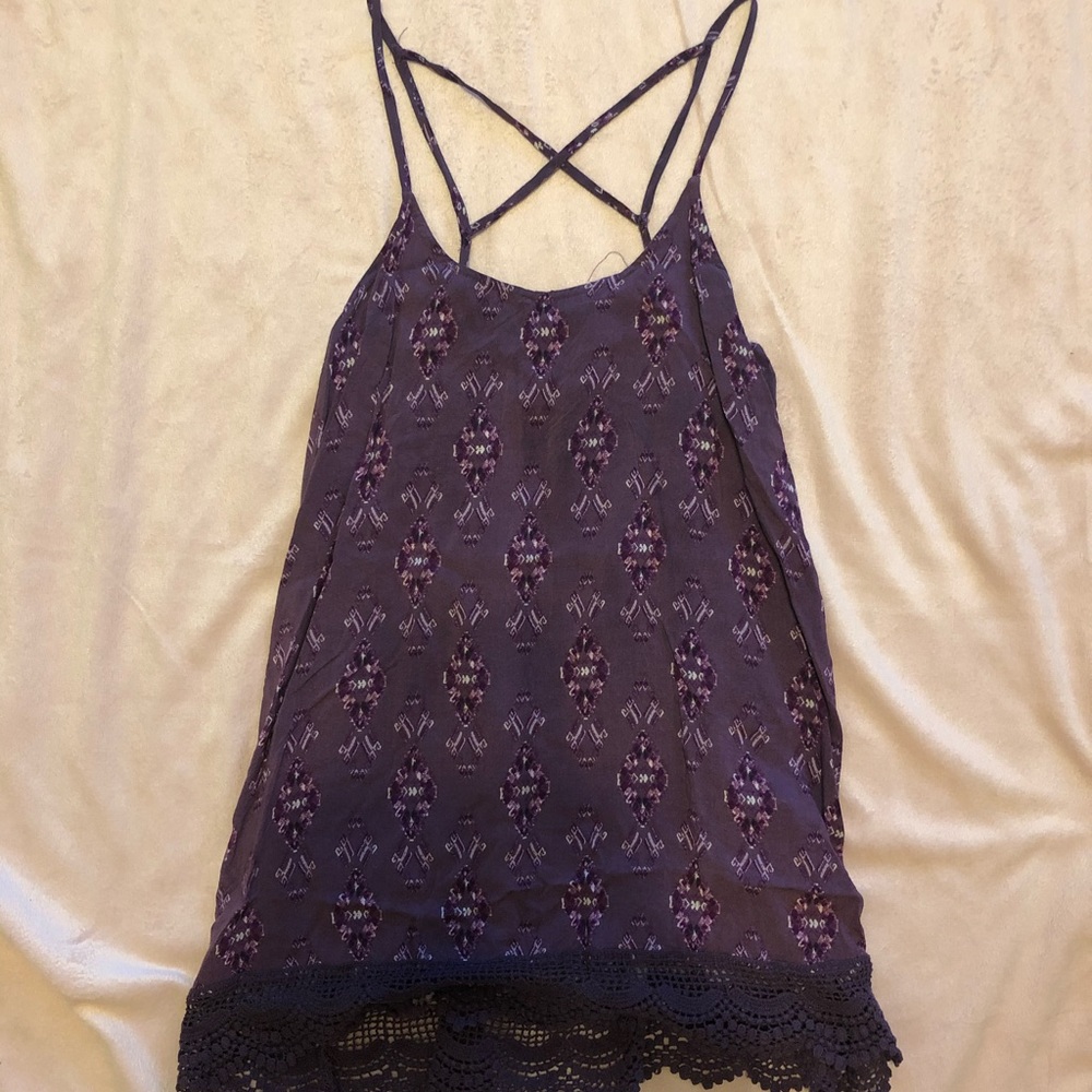 Purple Mossimo Spaghetti-Strap Top Size M